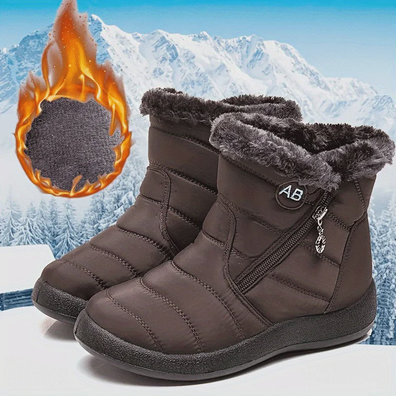 Dames Winter Snowboots: Warme Faux Fur Voering, Waterdicht & Comfortabel voor Koude Dagen