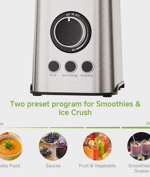 BioloMix 3-in-1 Blender: Krachtige 1300W Smoothie Maker, Grinder & Babyvoeding Blender