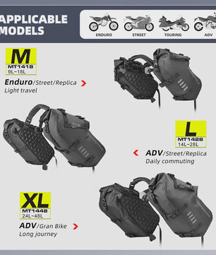 Waterdichte Motor Zadatassen Set - 18L/28L/48L Universeel