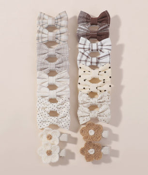 20-delige Set Schattige Kinder Haarclips met Strikjes - Leuke Babymutsjes en Haaraccessoires
