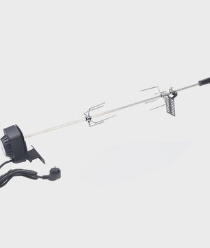 Elektrische BBQ Spit Roaster Rotisserie Kit met 120 cm Kabel voor Buiten Grillen