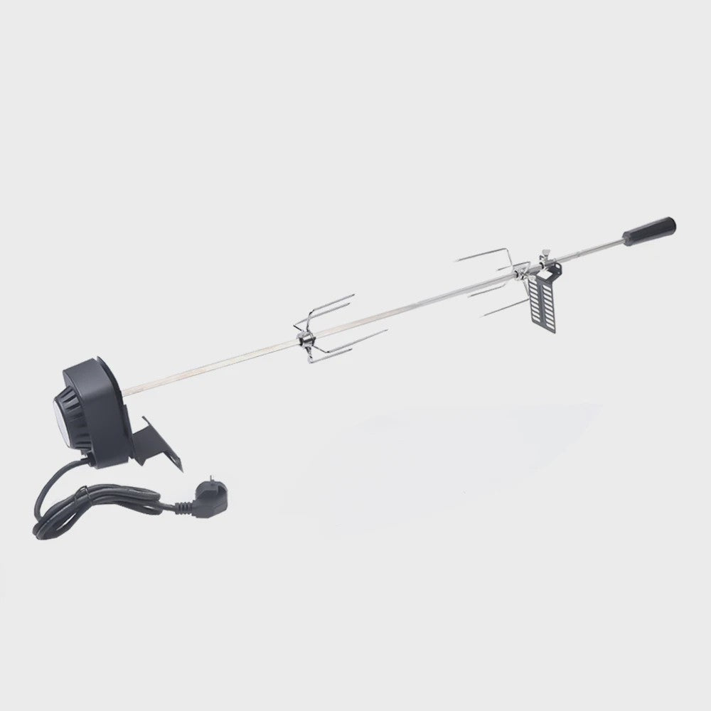 Elektrische BBQ Spit Roaster Rotisserie Kit met 120 cm Kabel voor Buiten Grillen