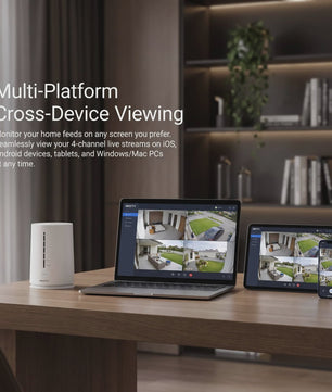 ARCCTV 4MP Solar Wifi Camera Set: Slimme Beveiliging met Mensdetectie & Sirene