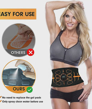 Smart EMS Abdominale Stimulator Riem - Spierversteviging & Lichaamsmassage