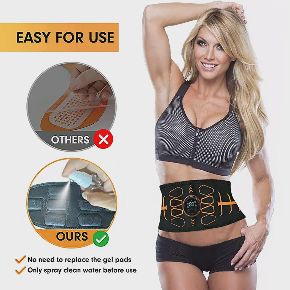 Smart EMS Abdominale Stimulator Riem - Spierversteviging & Lichaamsmassage