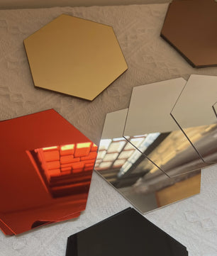 Zelfklevende Hexagon Spiegel Wandstickers - 3D Decoratie voor Elke Ruimte - DIY