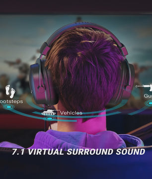 FIFINE H9 Gaming Headset met 7.1 Surround Sound, USB & 3.5mm Jack, Volume & Mute Controle voor PC, Mac, PS4/PS5