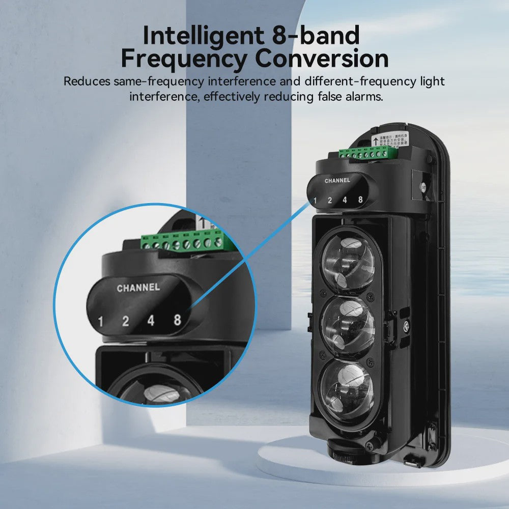 Meian Focus Dubbele/Triple Infrarood Straalsensor - IP65 Waterdicht voor Villa en Boerderij