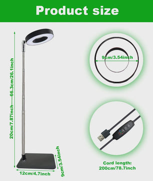 HOMEFISH LED Plantengroeilamp met Timer & Dimfunctie - Volledig Spectrum
