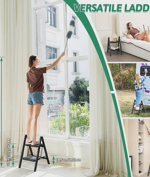 Robuuste Opvouwbare Keukenladder - 150 kg Draagvermogen, Antislip, Compact & Veilig