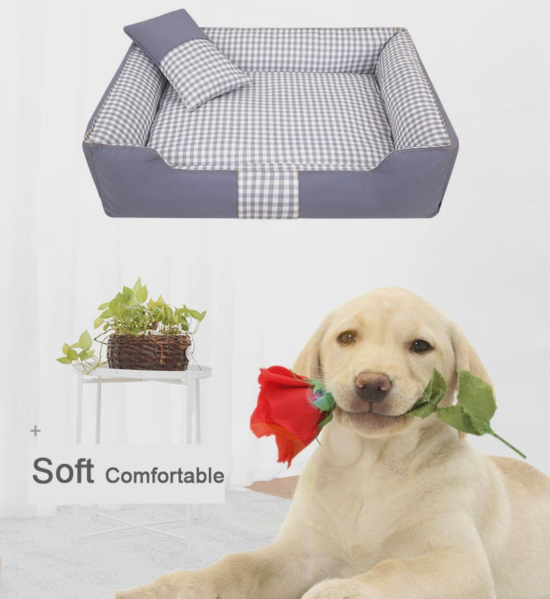 Comfortabel Hondenhok & Kattenmand - Wasbaar, Waterdicht Slaapbed voor Puppy's en Kleine Honden