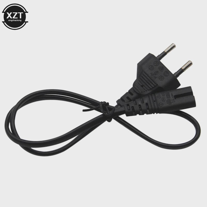 0.6M EU Stroomkabel met C7 Connector (Figure-of-Eight) - Voeding voor Laptop, Desktop, Radio, Xbox