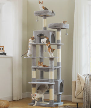 Grote Kattenboom met Krabpalen, Hangmat en Speeltjes - Meerdere Niveaus
