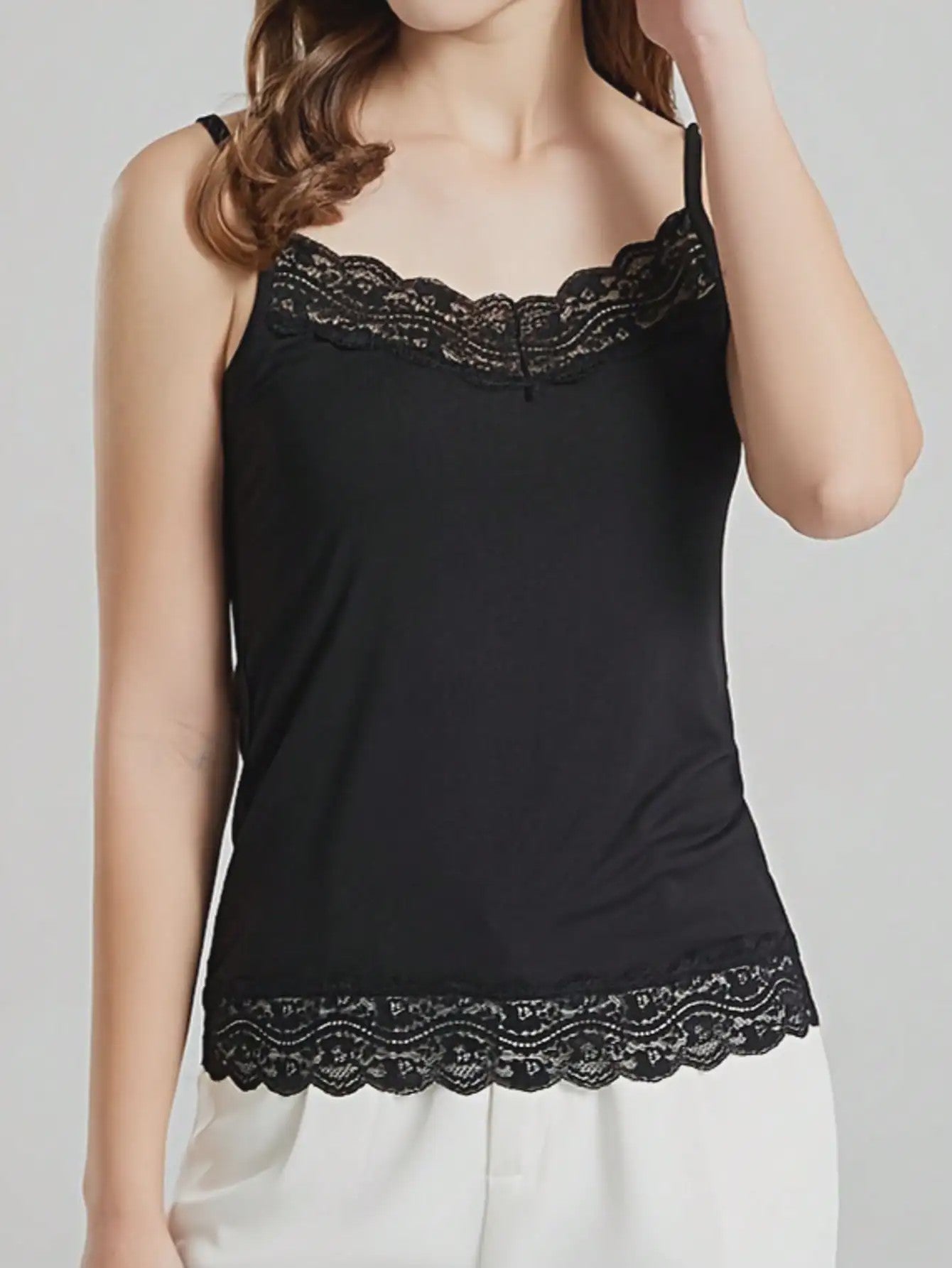 3-Pack Dames Camisole Topjes met Kant - Veelzijdig, Comfortabel en Zomers