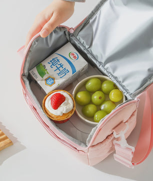 Stijlvolle Nylon Lunchtas - Draagbare Geïsoleerde Lunchbox voor Dames | Houd uw Maaltijd Vers
