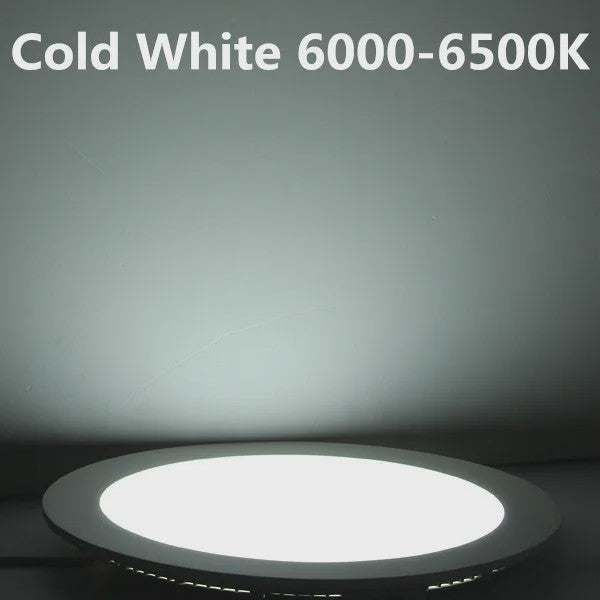 Ultra Dunne LED Panel Downlighter - Rond Verzonken Plafondlamp