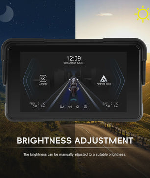 5" Motorcycle Smart Screen met CarPlay & Android Auto - Waterdicht & Bluetooth