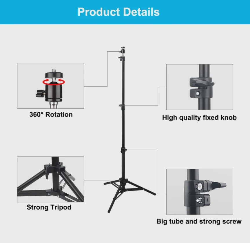 DITONG Uitschuifbare Projector Statief & Lichtstatief - 160cm Hoog - Voor Magcubic HY300Pro/HY320mini