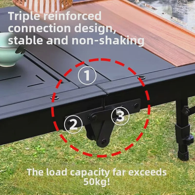 Aluminium IGT Campingtafel - Opvouwbaar, Ultralicht & Draagbaar voor Buiten BBQ