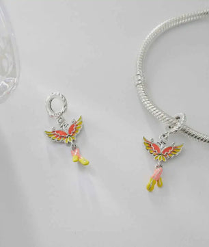 Phoenix Bedel 925 Sterling Zilver - Charm voor Dames Armbanden - Uniek Cadeau