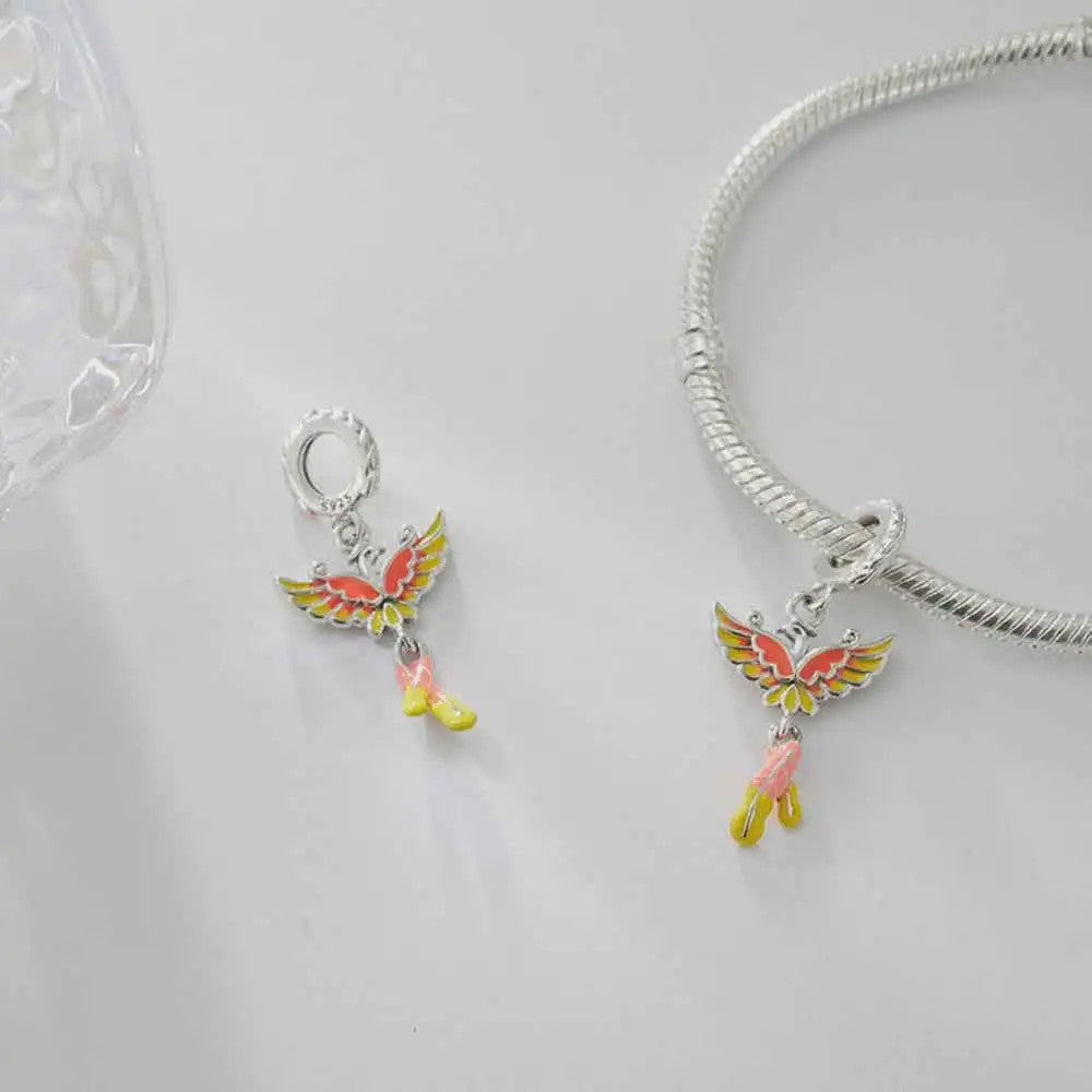 Phoenix Bedel 925 Sterling Zilver - Charm voor Dames Armbanden - Uniek Cadeau