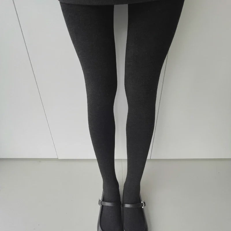 Dames Panty Hoge Taille Elastische Druk Tights - Autumn Gray - Body Shaping Leggings