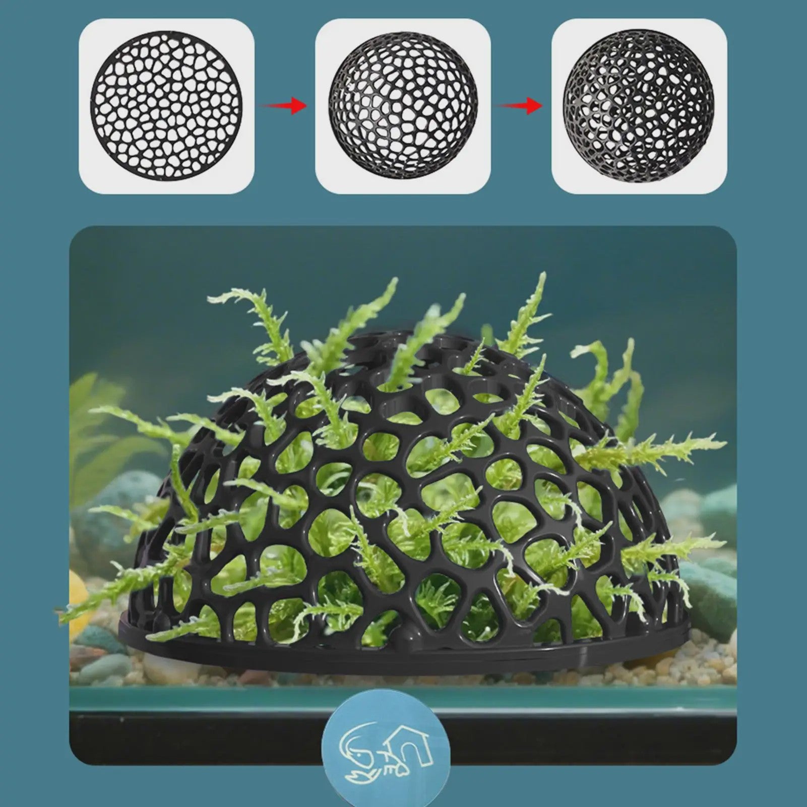 Aquarium Schuilplaats Koepel - Perfect voor Garnalen & Betta Vissen
