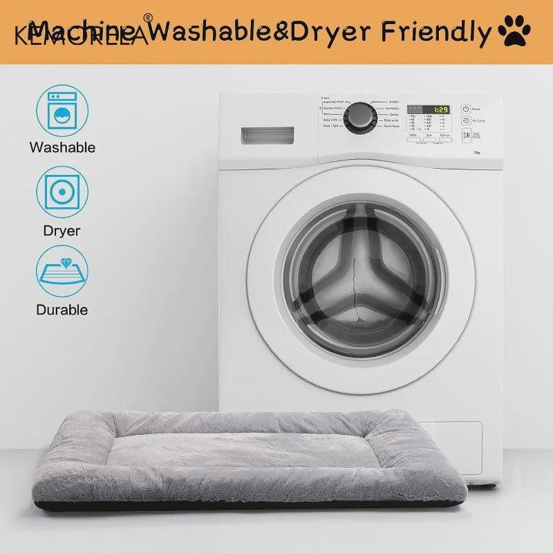 Ultra Zacht Hondenkussen - Wasbaar & Anti-Slip Benchmat voor Middelgrote tot Grote Honden