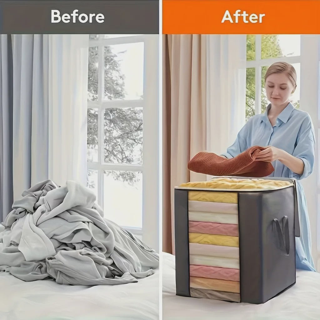 3x XL Opbergzakken 120L voor Kleding & Dekbedden - Opvouwbaar met Versterkte Handvatten