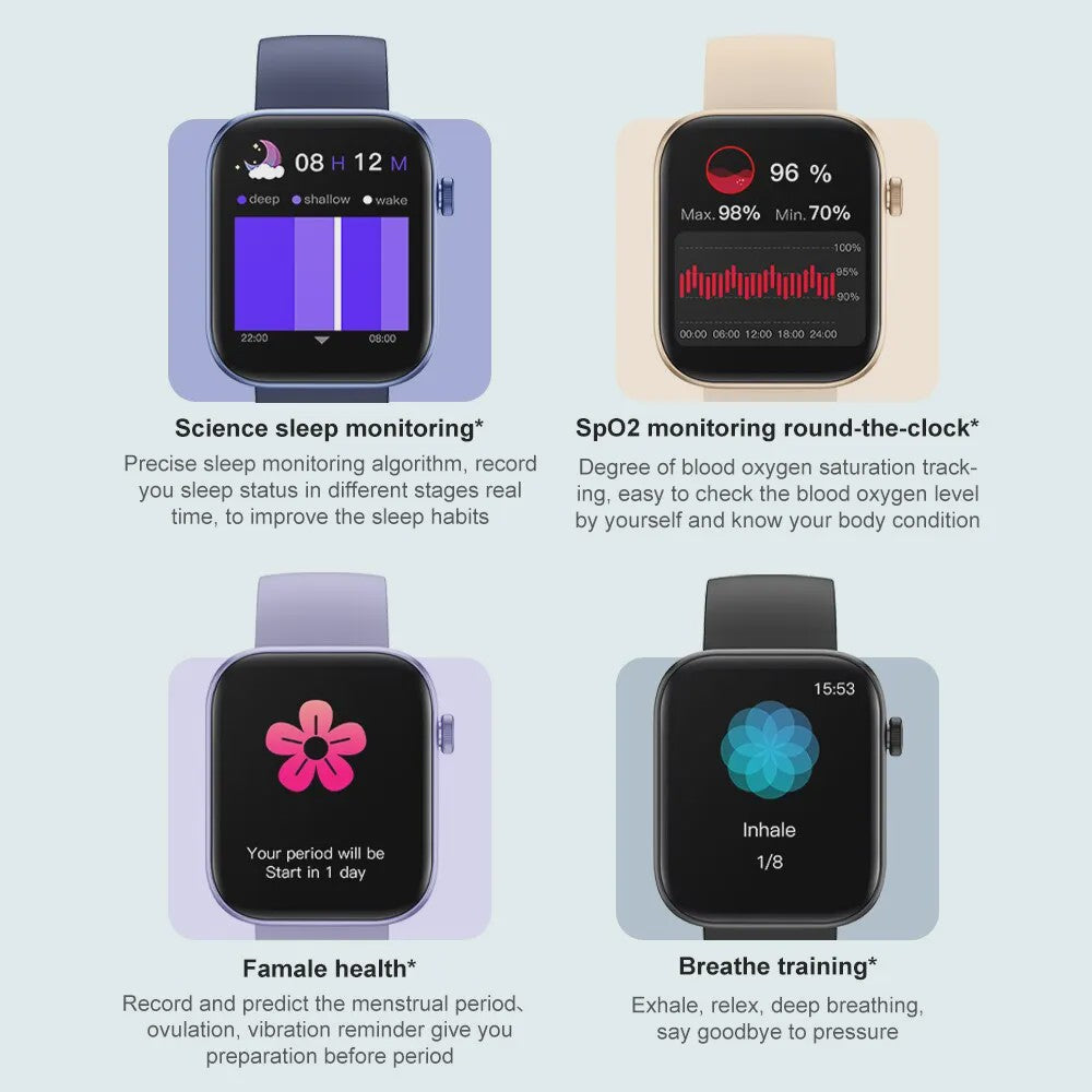 COLMI P71 Smartwatch: Bellen, Gezondheidsmonitoring & 1.9" HD Scherm