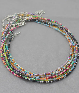 Kleurrijke Kralen Choker Ketting - Handgemaakt Bohemia Stijl
