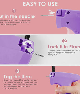Snelle Kleding Tagging Gun: Mini Naai- en Hemden Tool voor Directe Reparaties