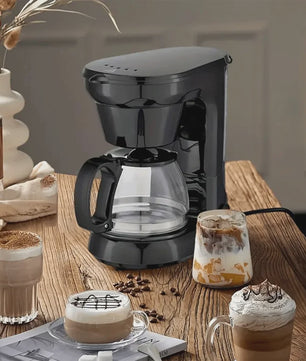 Compacte Koffiezetter 750ml (4-6 kopjes) met Uitneembare Trechter & Papierloos Filter - Ideaal voor Thuis, Kantoor & Reis