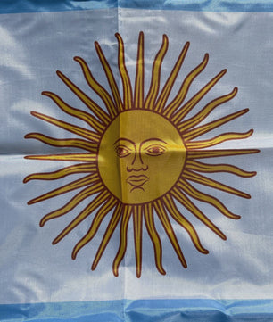 Argentijnse Vlag 90x150cm - Duurzaam Polyester met Zon van Mei