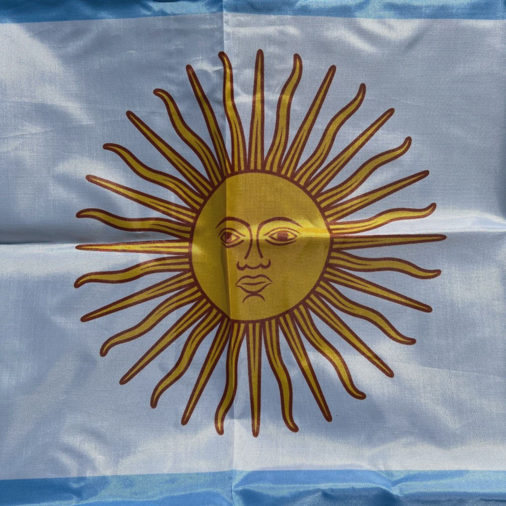 Argentijnse Vlag 90x150cm - Duurzaam Polyester met Zon van Mei