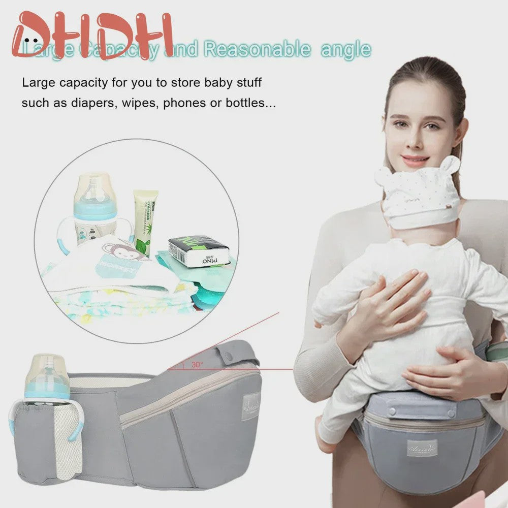 Ergonomische Baby Draagzak - 4 Seizoenen, Verstelbaar, Heupstoeltje & Multifunctioneel