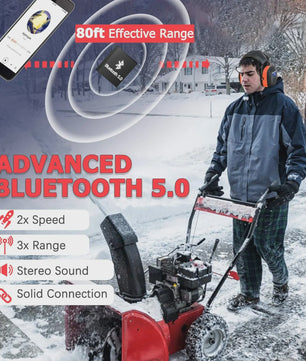 PROHEAR Bluetooth 5.0 Gehoorbescherming Koptelefoon met Ruisonderdrukking & Oplaadbare Batterij
