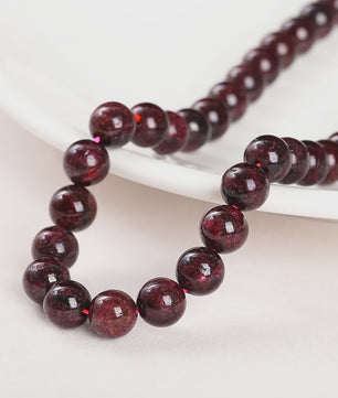 Natuurlijke Donkerrode Granaat Kralen Rond - 4-10mm - Sieraden Maken DIY Ketting Armband