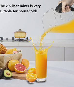 Professionele 2-in-1 Blender: 800W, 27000RPM, 2L+0.5L Dubbele Jars, IJs Crushen, Malen & Smoothies
