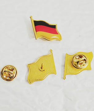 20x Duitse Vlag Speldjes - Metalen Pins voor Kleding, Tassen & Cadeaus