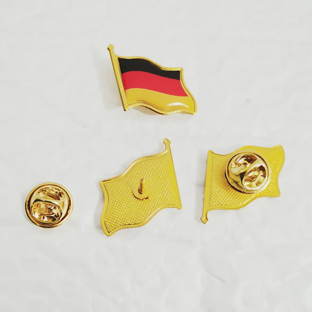 20x Duitse Vlag Speldjes - Metalen Pins voor Kleding, Tassen & Cadeaus