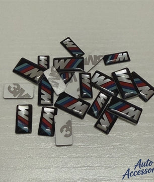 4x BMW M Performance Logo Embleem Stickers - Stuurwiel, Velgen & Interieur