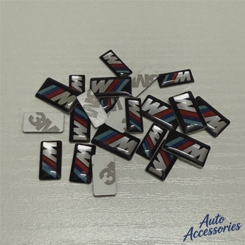 4x BMW M Performance Logo Embleem Stickers - Stuurwiel, Velgen & Interieur