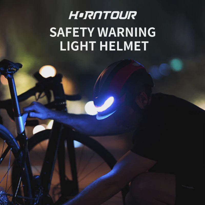 Fietshelm Volwassenen met LED Verlichting, Knipperlichten & Magnetische Vizier