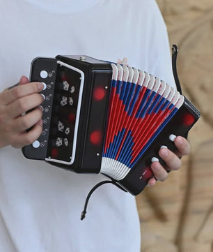 Mini Accordeon 10-Toetsen - Draagbaar Instrument voor Kinderen, Volwassenen & Beginners