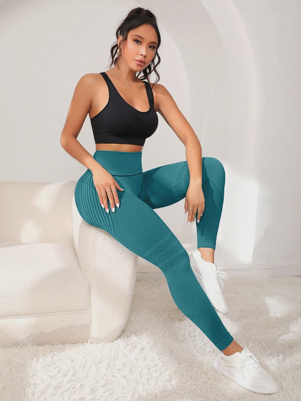 Seamless Sportlegging Dames - Hoge Taille, Butt Lift & Ademend