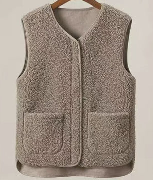 Heren Vest Lamswol Fleece - Warm & Stijlvol voor Herfst/Winter
