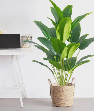 Grote Kunstpalmboom Tropisch - Realistische Nep Plant met Monstera Bladeren