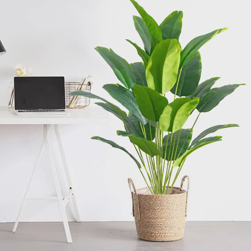 Grote Kunstpalmboom Tropisch - Realistische Nep Plant met Monstera Bladeren