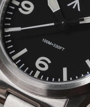 Militado ML18 Herenhorloge - 36mm, Sweep Second Quartz, Saffierglas, 100M Waterdicht